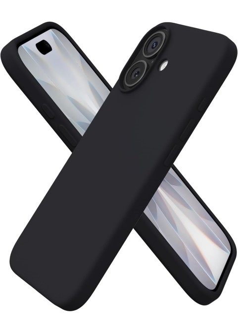 IP17 Liquid Silicone Magnetic Shockproof Phone Case | Soft-Touch Feel · Slim Fit · Multiple Colors Available-Black