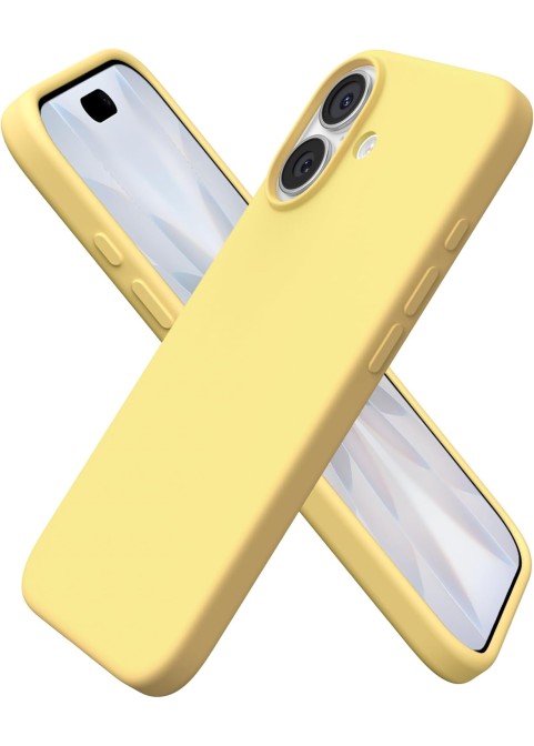 IP17 Liquid Silicone Magnetic Shockproof Phone Case | Soft-Touch Feel · Slim Fit · Multiple Colors Available-Yellow