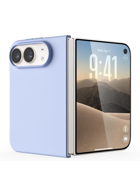 Slim Magnetic Silicone Case with Soft Microfiber Lining – Baby Blue