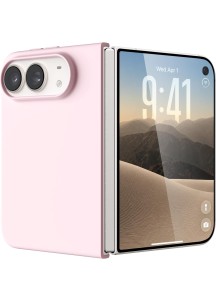Slim Magnetic Silicone Case with Soft Microfiber Lining – Chalk Pink