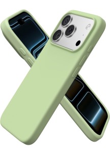 Ip17Pro Liquid Silicone Magnetic Shockproof Phone Case-Matcha
