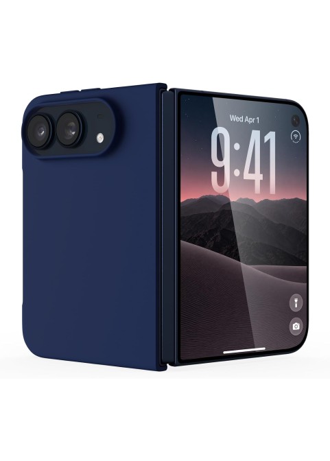 Slim Magnetic Silicone Case with Soft Microfiber Lining – Navy Blue