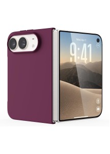 Slim Magnetic Silicone Case with Soft Microfiber Lining – Wine Red