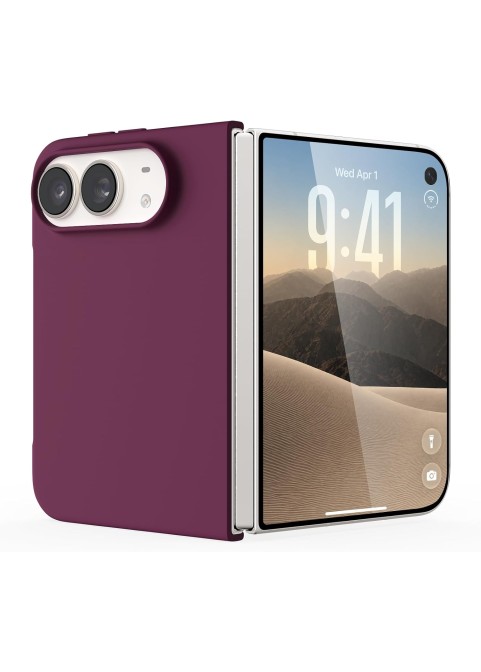 Slim Magnetic Silicone Case with Soft Microfiber Lining – Wine Red